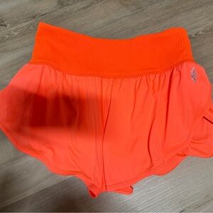 FP Movement by Free People Neon Highlighter Orange Athletic Shorts
